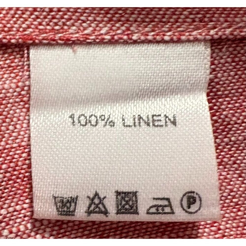 Todd Snyder Italian fabric linen utility Shirt Sz Medium color Pink NWT Portugal - Picture 6 of 11